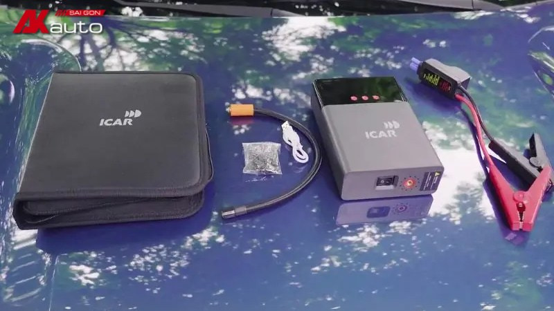 Kích bình kiêm bơm lốp ô tô ICAR IPress P68