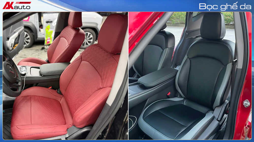 Bọc ghế da cho xe VinFast Limo Green