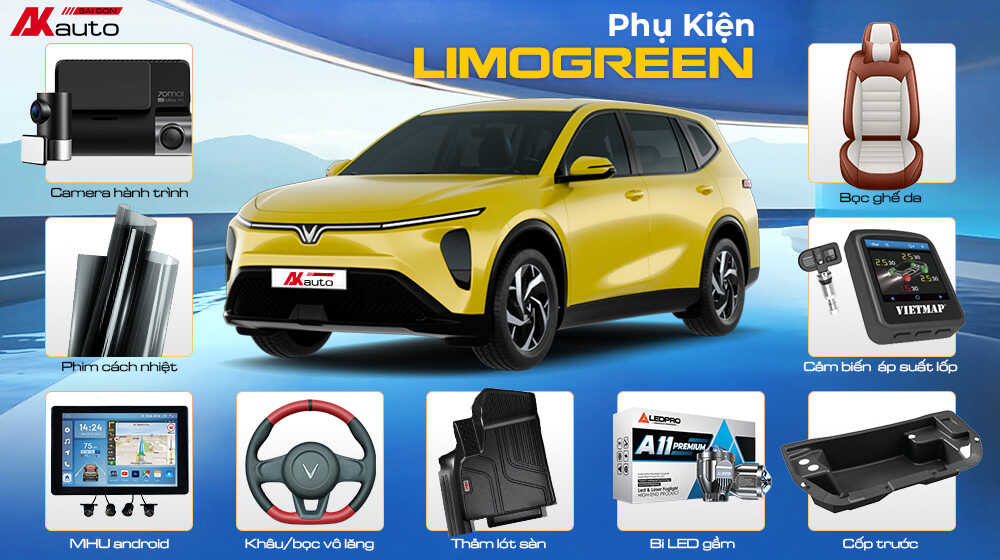Phụ kiện, đồ chơi Limo Green giúp trải nghiệm lái xe trở nên tiện nghi và hiện đại hơn
