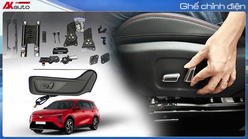 Độ ghế chỉnh điện cho VinFast Limo Green