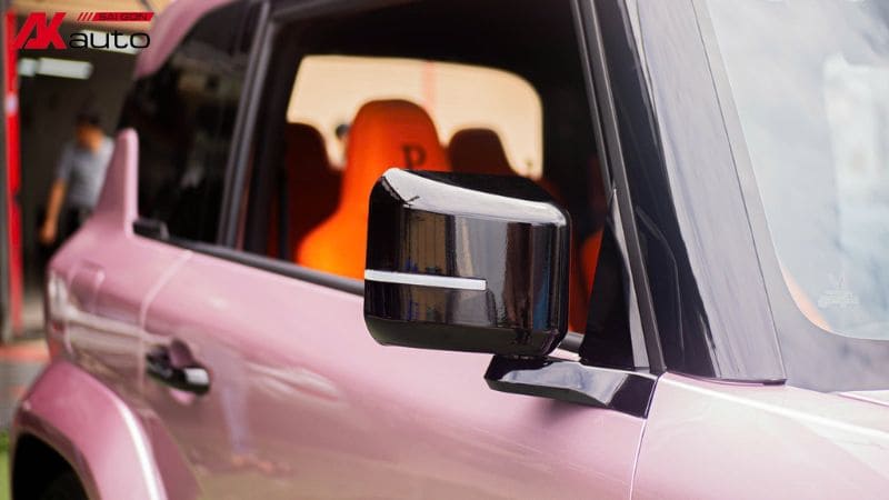 Gương điện được nhiều chủ xe VF3 hồng lựa chọn nâng cấp