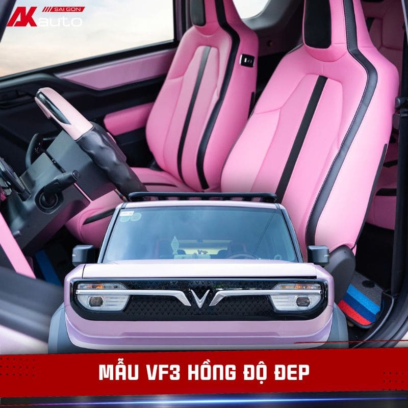 VF3 Hồng Độ Mẫu Đẹp Nhất
