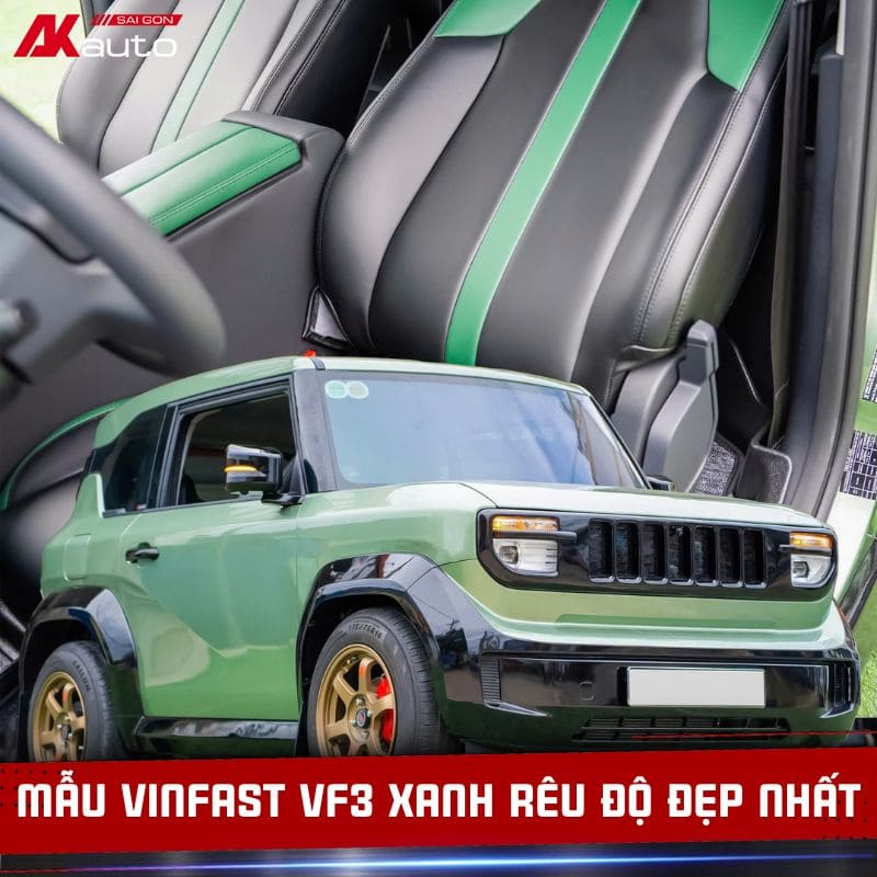 VF3 Xanh Rêu Độ Mẫu Đẹp Nhất