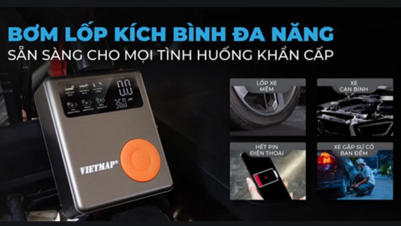 Bơm kích bình ô tô giúp xử lý sự cố khẩn cấp tại chỗ