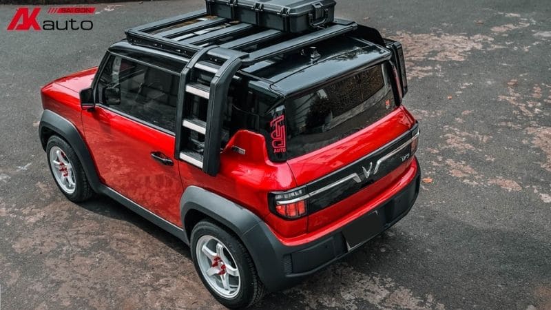 Vinfast VF3 màu đỏ độ phong cách Aventure