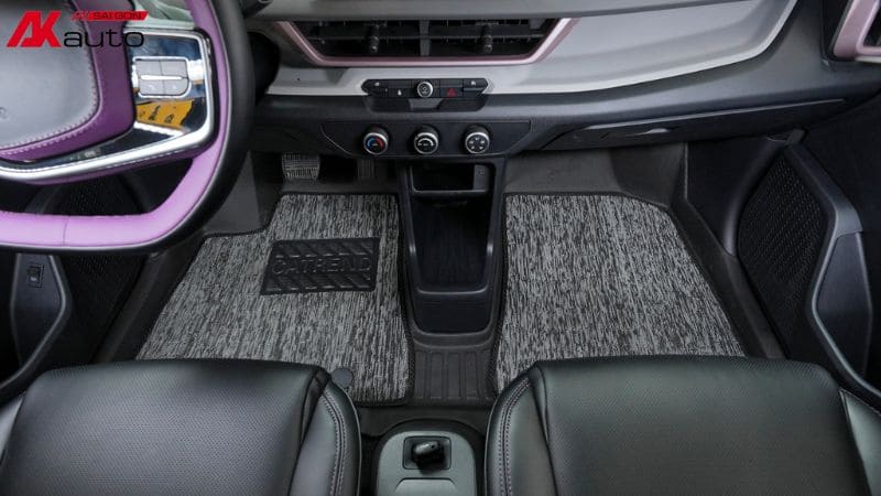 Thảm lót sàn cho VF3 tím bảo vệ sàn xin xe