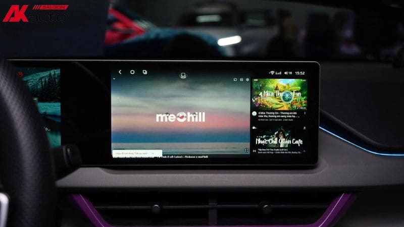 Màn hình android tăng trải nghiệm khi lái xe