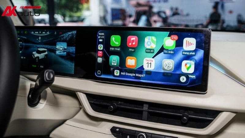 Màn hình android thông minh cho VF3 trắng