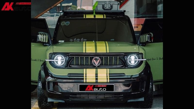 Vinfast VF3 rêu độ phong cách Green Beast
