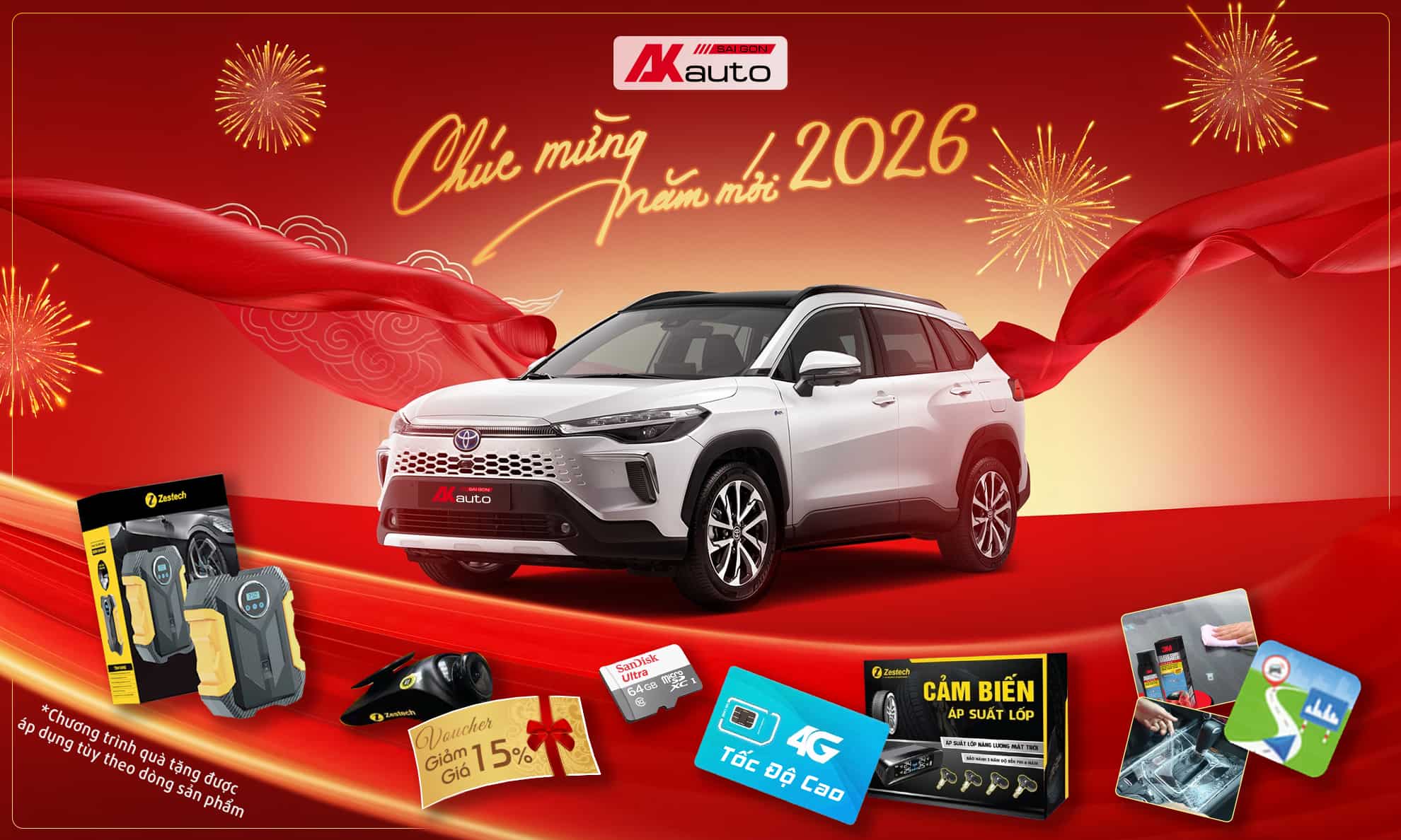 Banner Tết Bính Ngọ 2026 tại AKauto