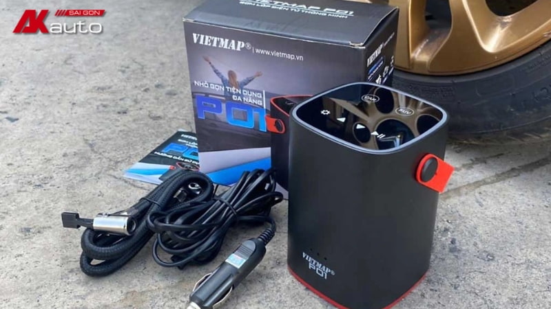 Bơm lốp điện tử đa năng Vietmap P01