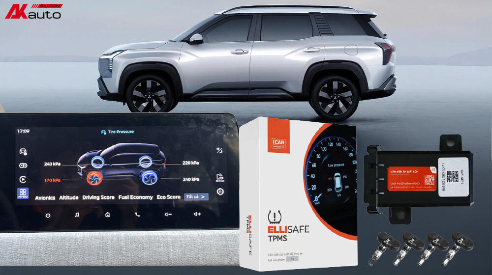 Lắp cảm biến áp suất lốp cho Mitsubishi Destinator