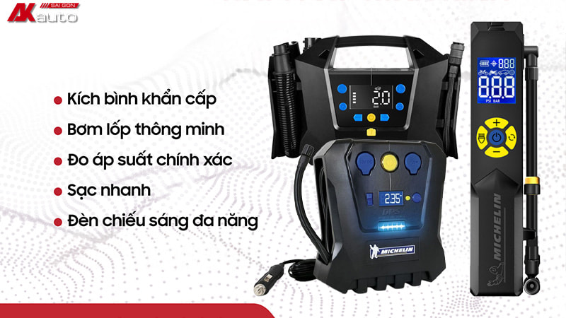 Ưu điểm nổi bật của bơm lốp ô tô Michelin