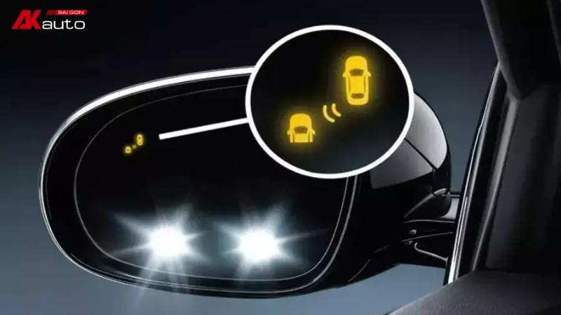 Cảnh báo điểm mù Mitsubishi Destinator giúp người lái quan sát tốt hơn và tăng an toàn