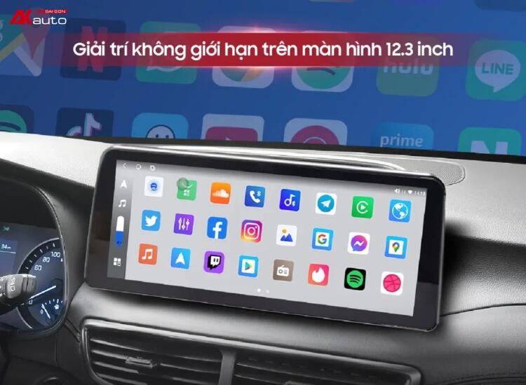 Màn hình Bravigo Pro Tech Tucson sở hữu kho ứng dụng giải trí không giới hạn