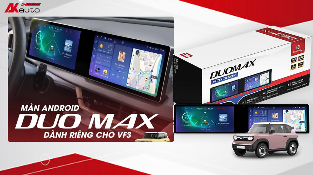 Màn hình Bravigo Duo Max dành riêng cho xe VinFast VF3