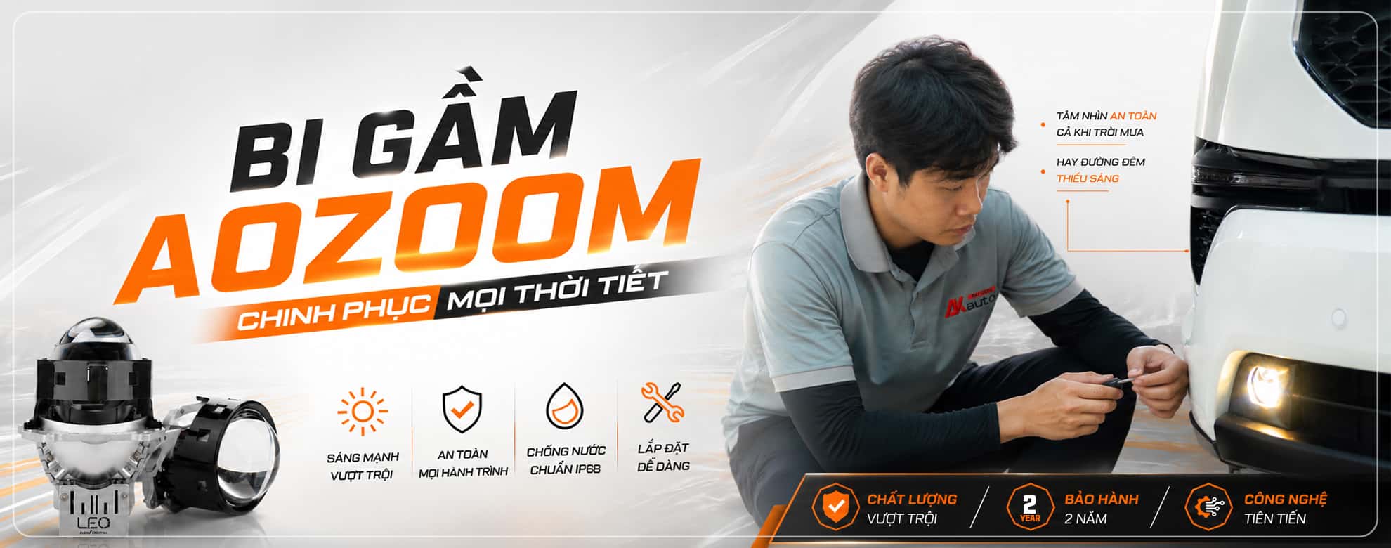 Đèn Led Bi Gầm Aozoom- AKauto dt