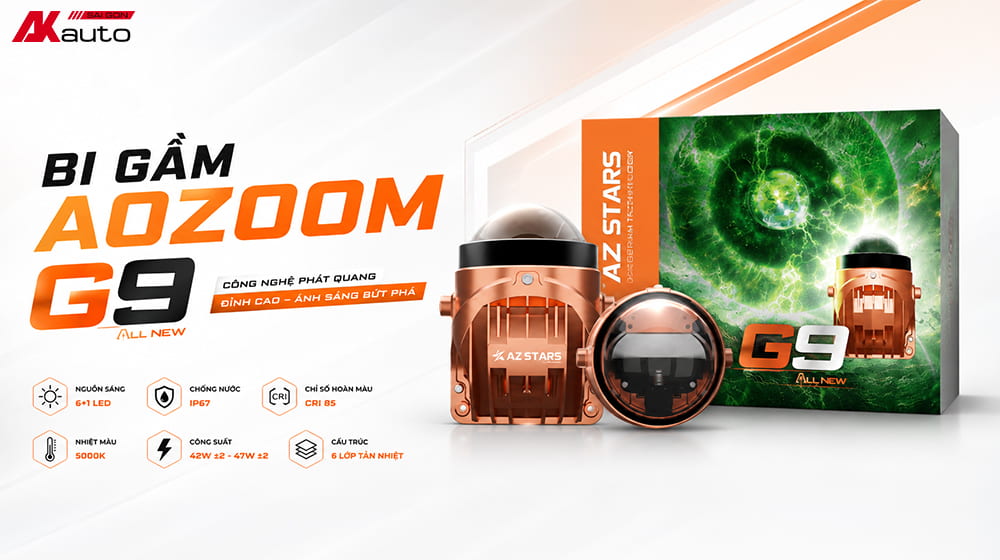 Đèn bi gầm Aozoom LED G9 All New