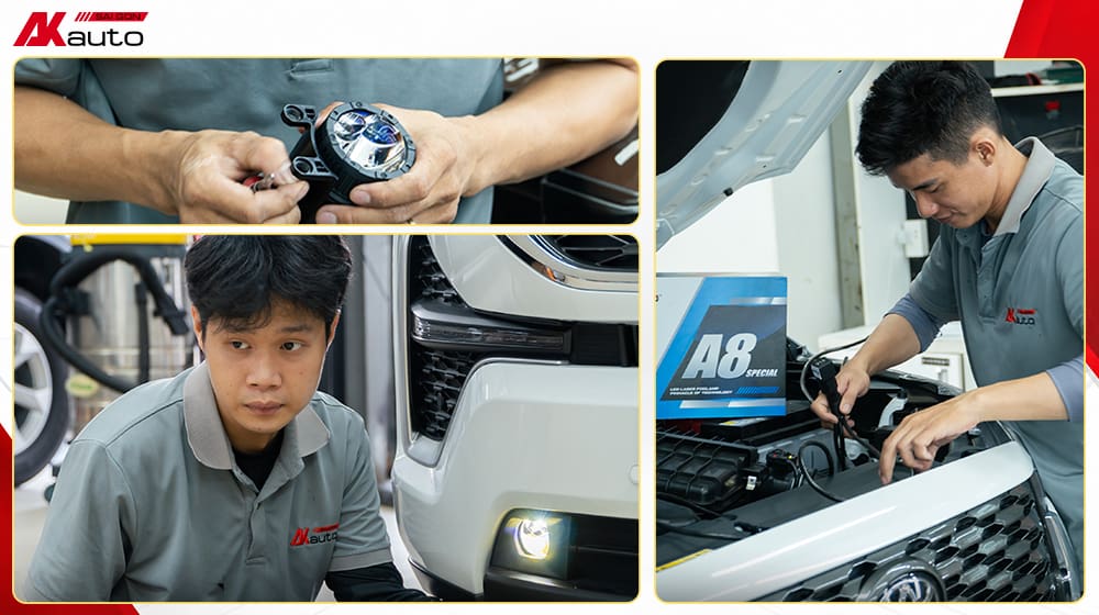 Quy trình lắp bi gầm cho xe ô tô chuẩn chỉnh tại AKauto