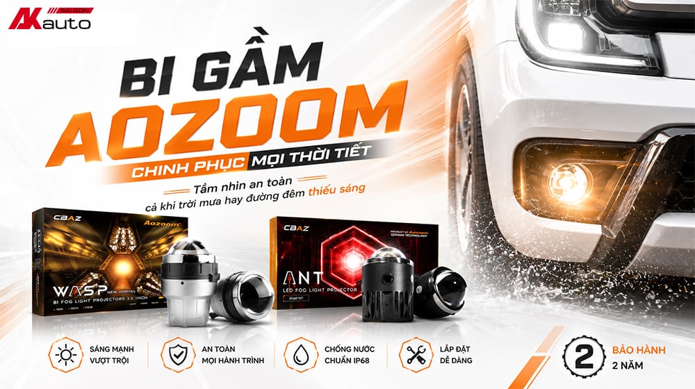 Bi gầm Aozoom ứng dụng công nghệ tiên tiến từ Đức