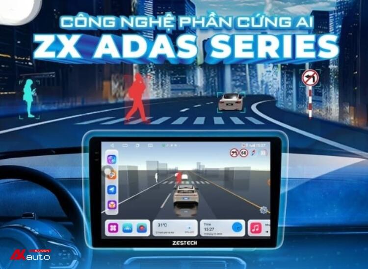 Màn Hình Zestech ZX ADAS+ liền camera 360 hỗ trợ lái xe an toàn