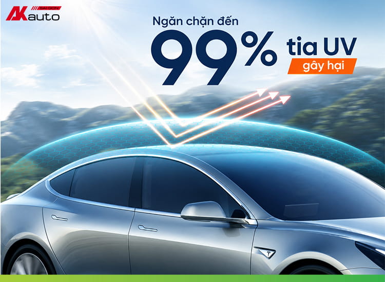 Phim cách nhiệt 3M Ceramic NR cản 99% tia UV có hại cho sức khỏe