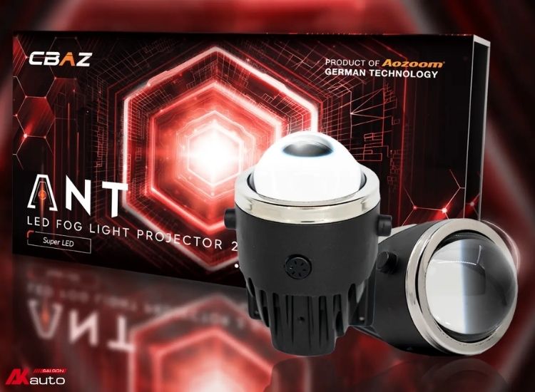 Bi gầm Aozoom Ant 3in1 New Arrival Led Fog Light 2 inch phù hợp với xe có hốc đèn hẹp