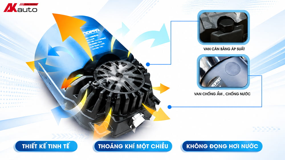 Đèn bi gầm LEDPRO có thiết kế tản nhiệt thông minh, duy trì khả năng vận hành ổn định
