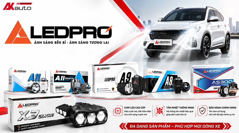 Độ đèn ô tô của thương hiệu LEDPRO