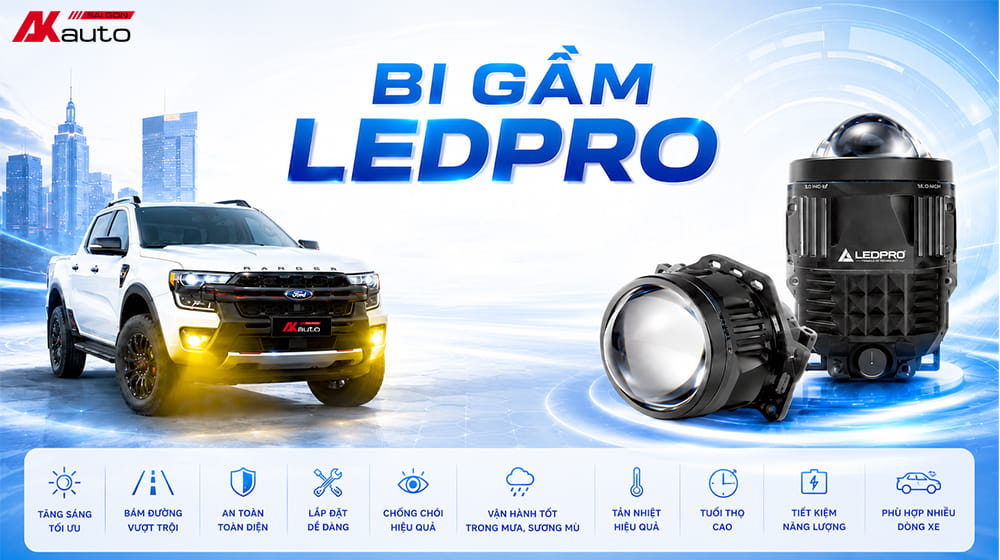 Bi gầm LEDPRO được nhiều chủ xe Việt ưa chuộng