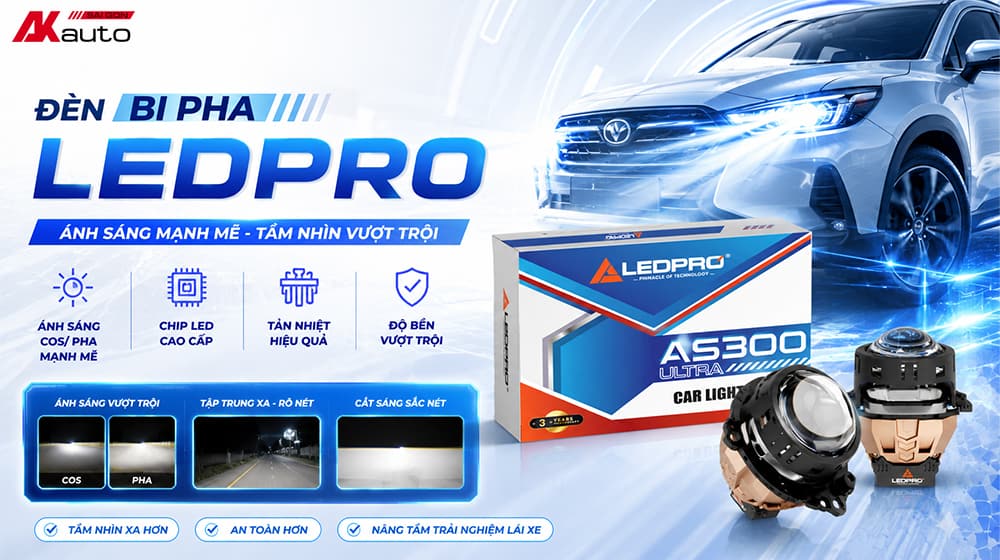 Ngoài bi gầm LEDPRO còn có đèn bi pha