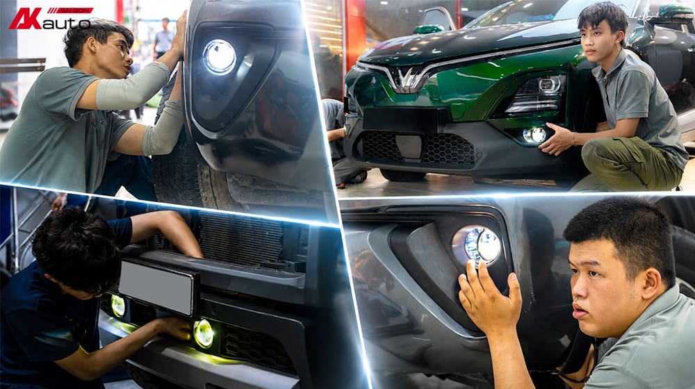 Quy trình lắp bi gầm LEDPRO chuẩn chỉnh tại AKauto