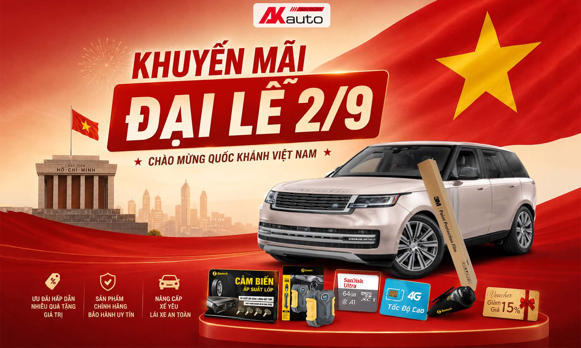 Banner Website Lễ 2/9 - AKauto