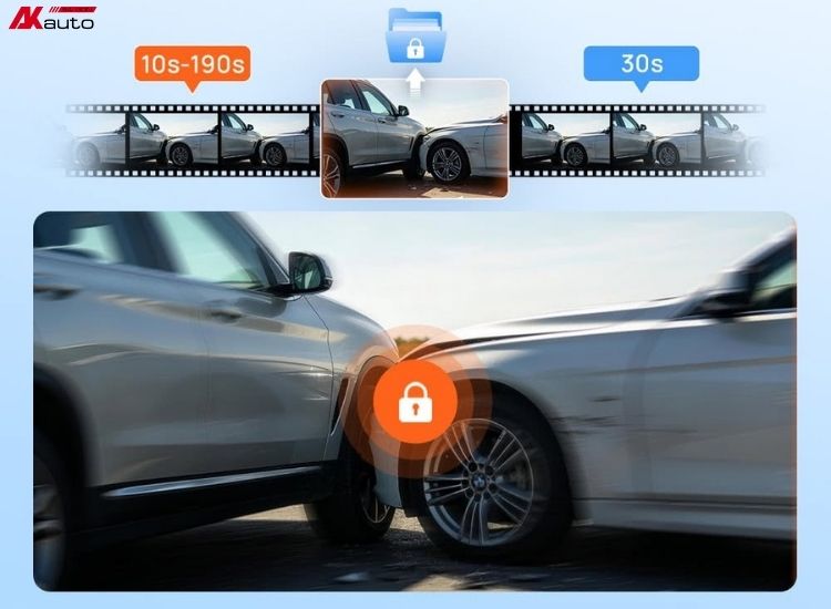 Camera 70mai A210 ghi hình khẩn cấp có bộ đệm, lưu trữ toàn bộ dữ liệu quan trọng