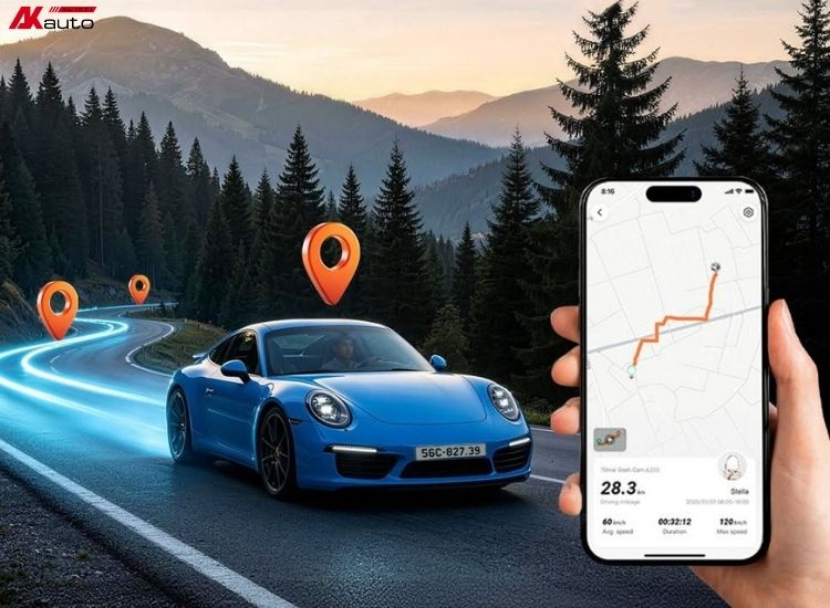 Camera hành trình 70mai A210 tích hợp GPS ghi hình kèm tọa độ, tốc độ, hỗ trợ xem trực tuyến trên điện thoại