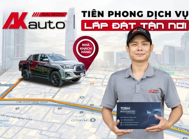 AKauto hỗ trợ lắp đặt tận nơi nhanh chóng, chuyên nghiệp