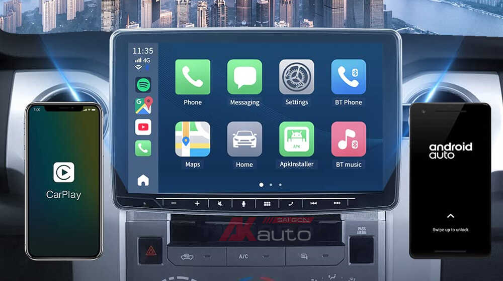 Android Box ô tô tương thích với nhiều dòng xe
