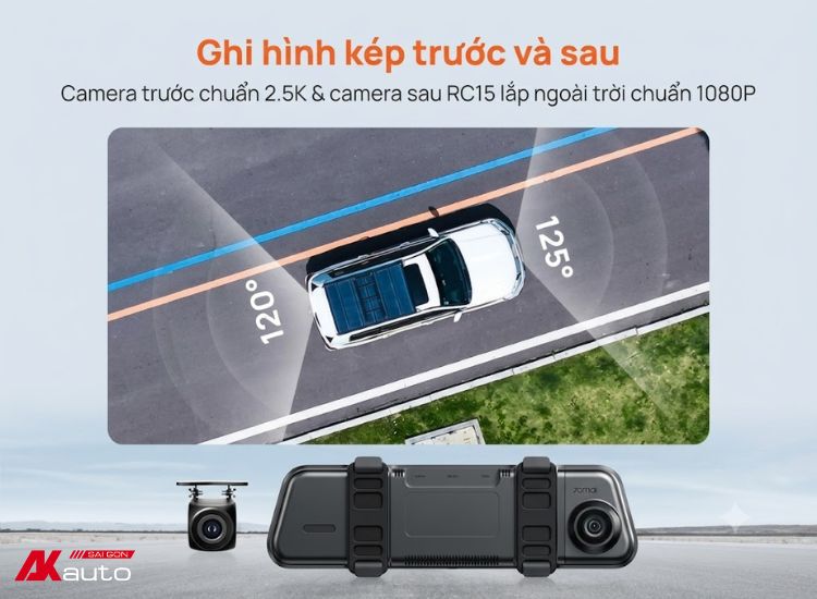 Camera hành trình 70mai S410 ghi hình kép trước sau