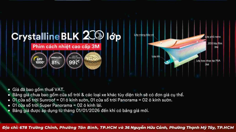 Những lưu ý khi tham khảo bảng giá dán phim cách nhiệt 3M